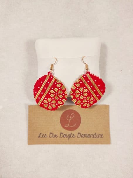 boucles d'oreilles rondes