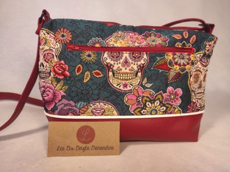 sac a main skulls fleuri - Image 3