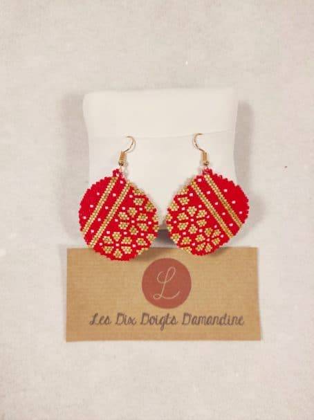 boucles d'oreilles rondes