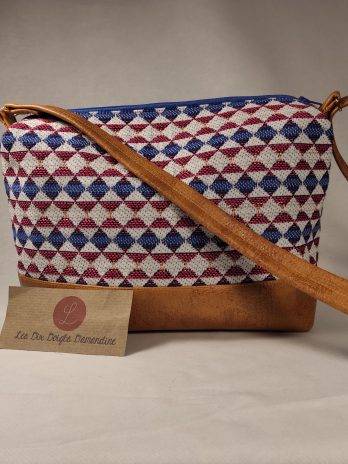 sac a main camel et losanges