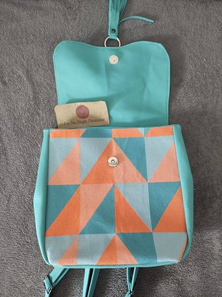 sac a dos Nathalie turquoise (patron shamballa) - Image 3