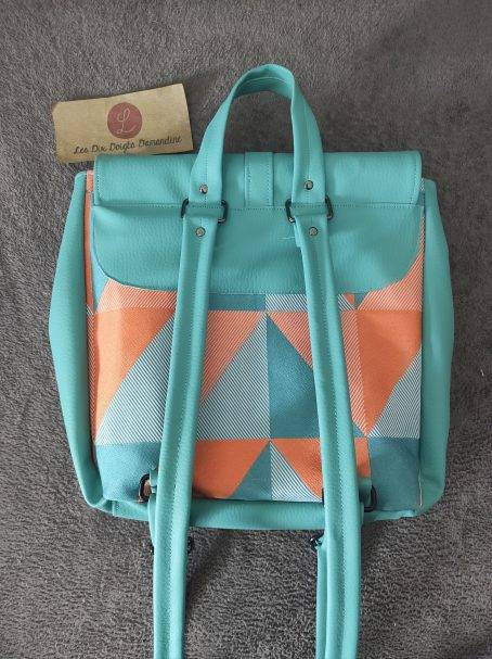 sac a dos Nathalie turquoise (patron shamballa) - Image 4