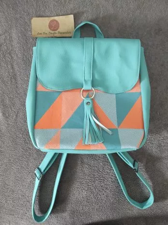 sac a dos Nathalie turquoise (patron shamballa)