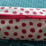 trousse carrée coquelicot