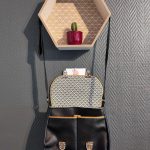 sac AnnSo noir blanc doré ouvert