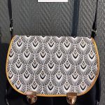 sac AnnSo noir blanc doré