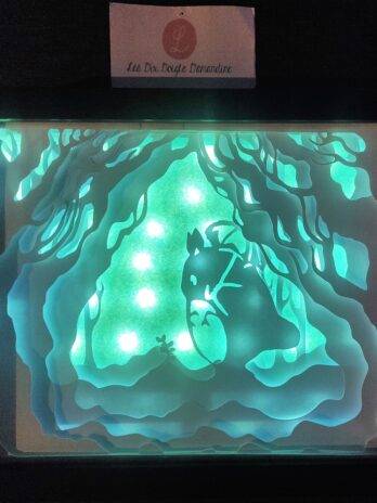 lightbox totoro et sa plante