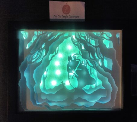 lightbox totoro et sa plante