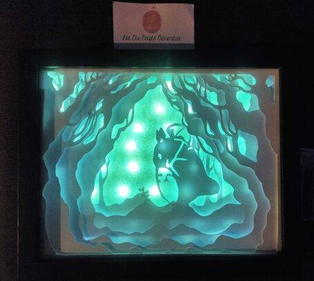 lightbox totoro et sa plante